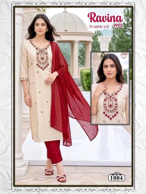 Desi kudi ravina 3pcs bani kurtis wholesale
